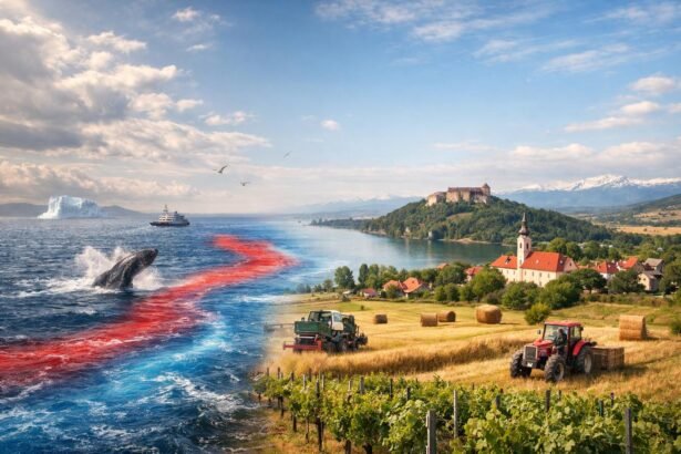 A Golf-áramlat hatása a természetre és mezőgazdaságra Magyarországon.