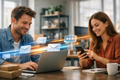 Nagyvállalati üzenetküldő rendszer architektúrája és elosztott feldolgozás bemutató diagram részletekkel