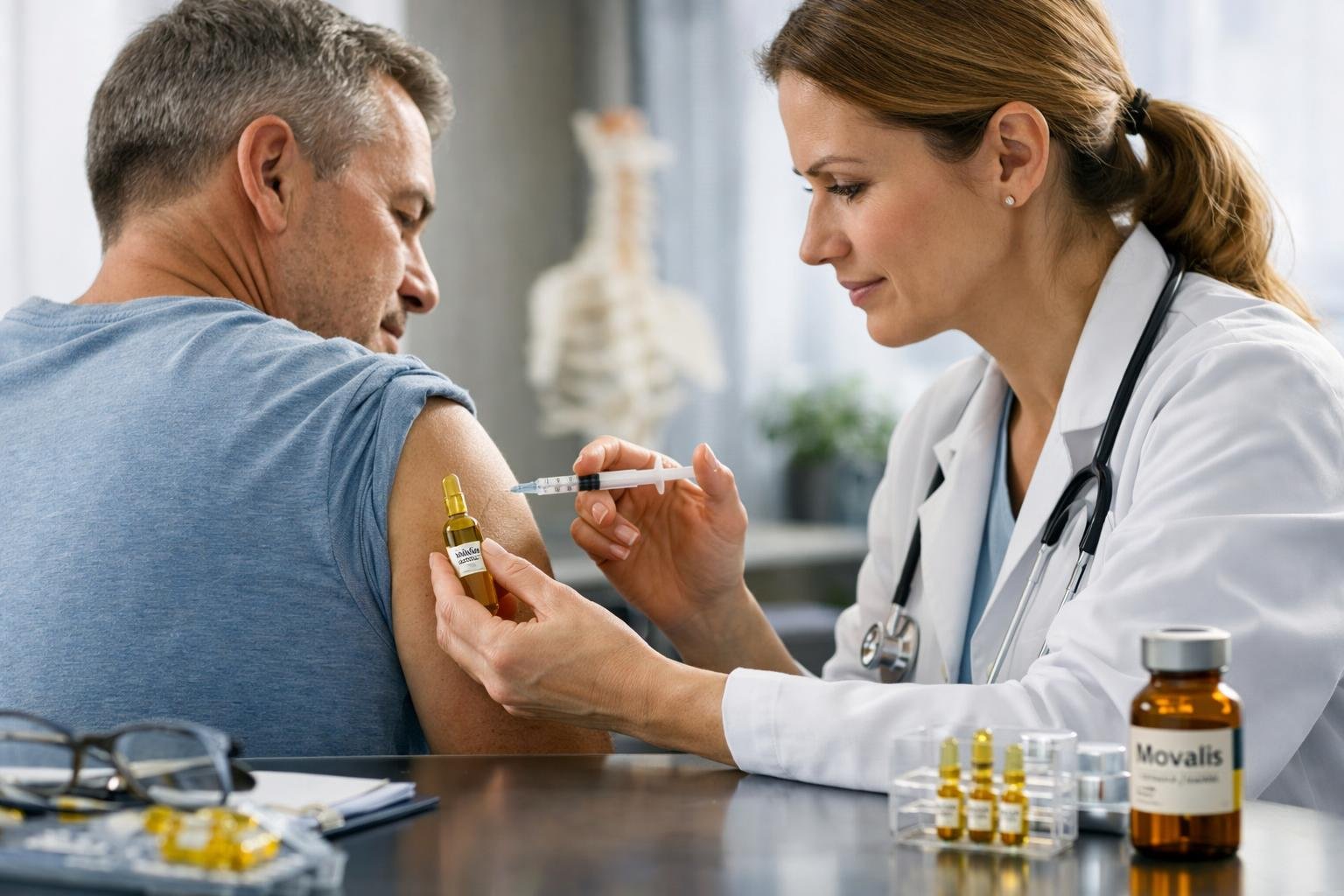 Movalis injekció beadása fájdalomcsillapítás céljából