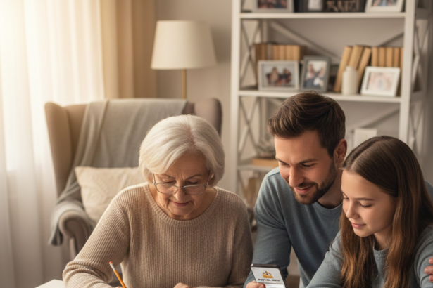 Családi rejtvényfejtés nagymamával és modern technológiával.